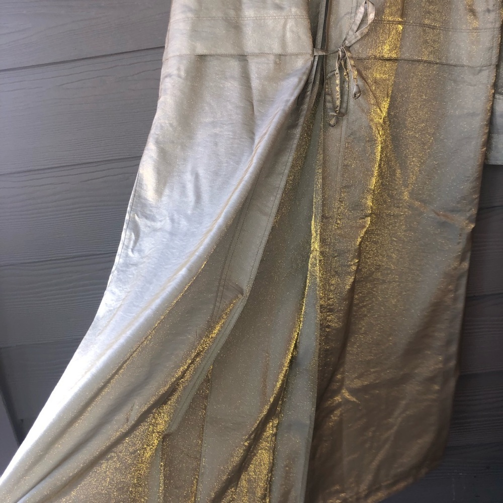J. Gallery Vintage Long Belted Trench Jacket windbreaker Coat Size 16 - Picture 10 of 15